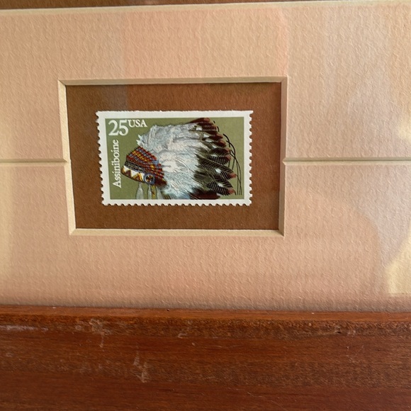 Native American artwork with stamps - Picture 5 of 7